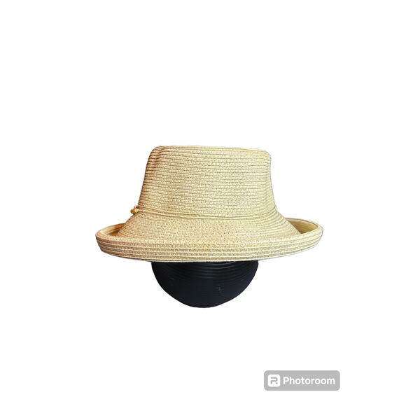 Scala Boho style woven raffia sun hat - Picture 1 of 4